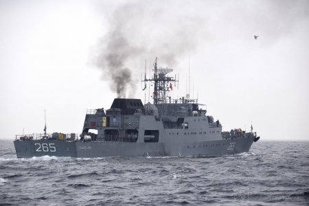 В акватории Черного моря украинские и румынские моряки провели совместные учения (фото)
