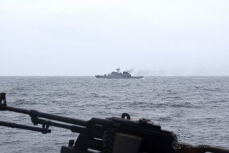 В акватории Черного моря украинские и румынские моряки провели совместные учения (фото)