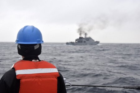В акватории Черного моря украинские и румынские моряки провели совместные учения (фото)