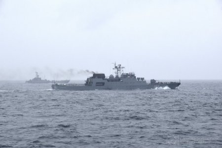 В акватории Черного моря украинские и румынские моряки провели совместные учения (фото)
