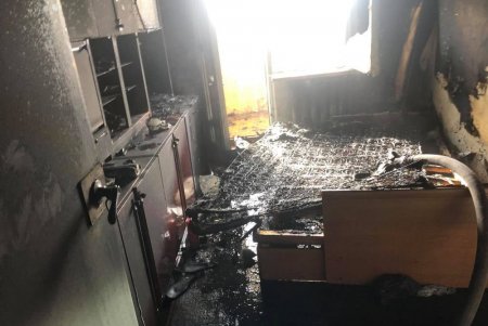 Утром на поселке Котовского горела квартира в 16-этажном доме (фото)
