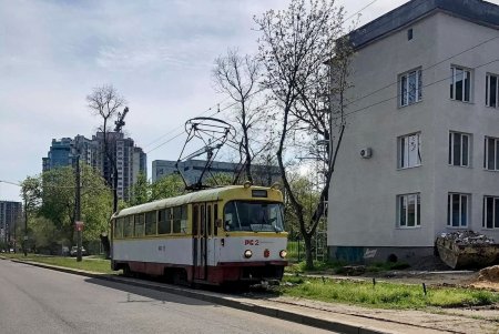 Проводятся испытания новых трамвайных путей на 16-й станции Большого Фонтана (фото)