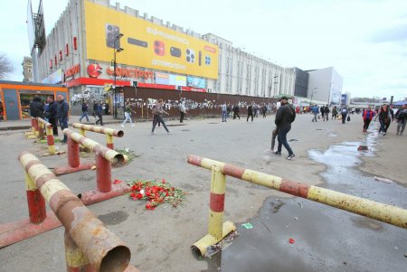 На Екатерининской перекрыли движение транспорта (фоторепортаж)