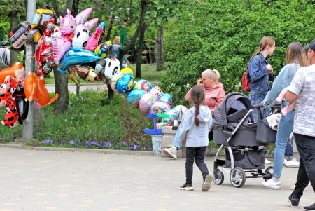 Воскресная прогулка по парку Победы (фоторепортаж)