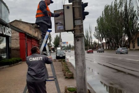На оживленном перекрестке Лузановки отремонтировали светофор (фото)
