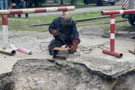 В Одессе проводится ремонт двух участков магистральных теплосетей (фото)