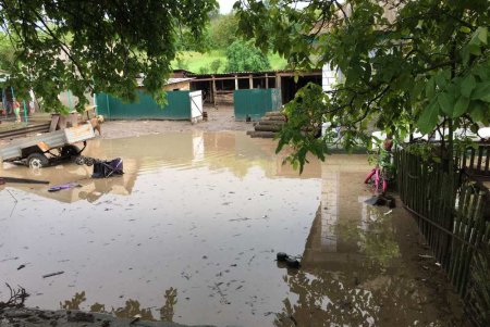 После ливня спасатели откачали воду из шести приусадебных участков в Подольском районе (фото)