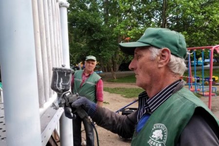 Озеленители ежедневно благоустраивают парки и скверы, высаживают в городе летние цветы (фото)