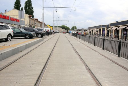 Ремонт Новощепного ряда вышел на завершающую стадию (фоторепортаж) 