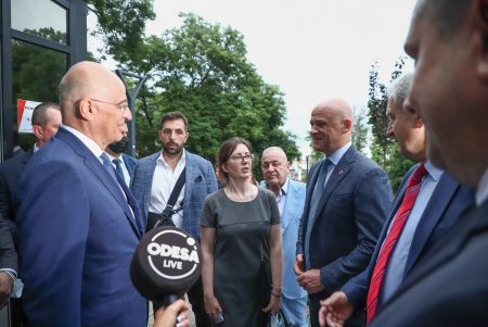 Министр иностранных дел Греции с рабочим визитом в Одессе (фоторепортаж)