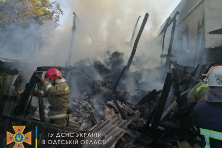 Четыре часа тушили крупный пожар на территории Кодымской ОТГ (фото)