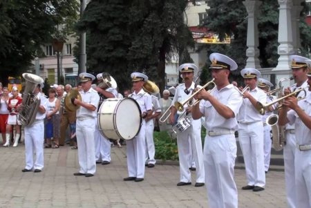 Одесские военные музыканты готовятся к участию в параде к 30-летию Независимости Украины (фото)