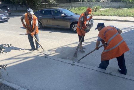 В течение недели более 300 работников КП «Городские дороги» приводили в порядок остановки, очищали улицы и косили траву (фото)