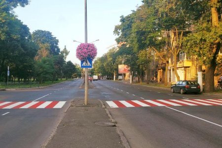На участке с интенсивным движением в Приморском районе установили турникеты, обновили дорожные разметку и знаки (фото)