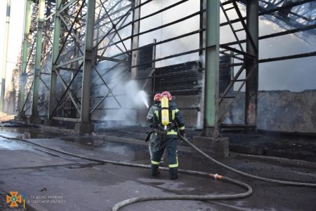 В Одесской области на территории частного порта горел склад площадью 1000 м2 (видео, обновлено)