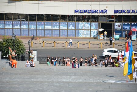 На Потемкинской лестнице 750 человек участвовали в традиционном забеге (фото)