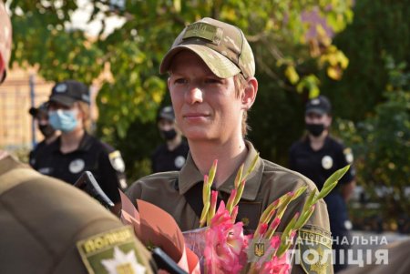 В Одессе встречали правоохранителей, которые несли службу в зоне проведения операции объединенных сил (фото, видео)