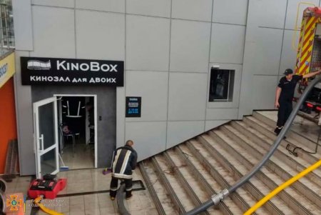Ливень затопил подвальные помещения торгового центра в Суворовском районе (фото)