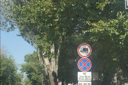 Дорожные знаки и таблички, ограничивающие движение грузовиков в часы пик, установили в Суворовском районе (фото)