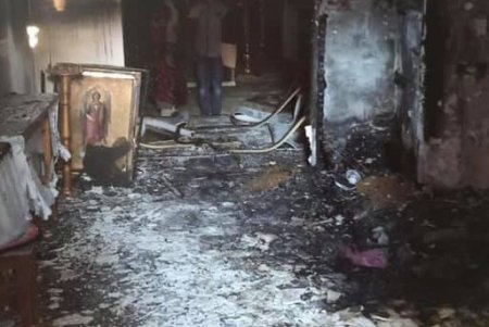 Неизвестные подожгли строящийся храм в Болградском районе (фото)