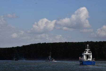 Корабли Измаильского отряда морской охраны задействованы в международных учениях на Дунае (фото)