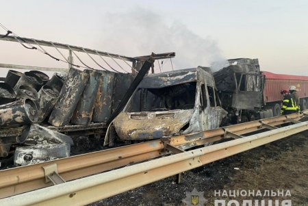 Три человека погибли в массовой аварии на трассе Киев – Одесса: движение в районе Любашевки ограничено, транспорт пускают в объезд (фото, видео, обновлено)