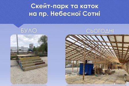 На Таирова создают ледовый каток и скейт-парк (фото)