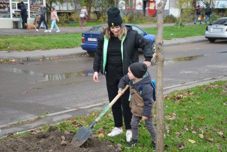 Дети и взрослые высадили деревья на поселке Котовского в рамках акции «1000 белых акаций» (фоторепортаж)