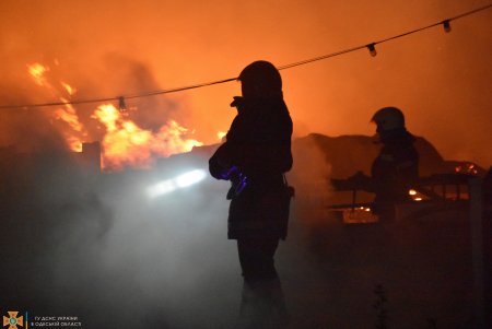 Ночью на пляже «Дельфин» дотла сгорел ночной клуб: пожар охватил 400 квадратных метров (фото)