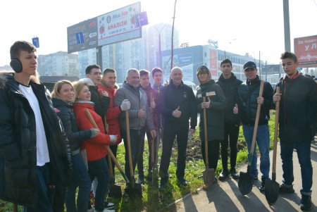 В рамках акции «1000 акаций» высадили саженцы на Семена Палия и Балковской (фоторепортаж)