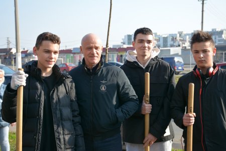 В рамках акции «1000 акаций» высадили саженцы на Семена Палия и Балковской (фоторепортаж)