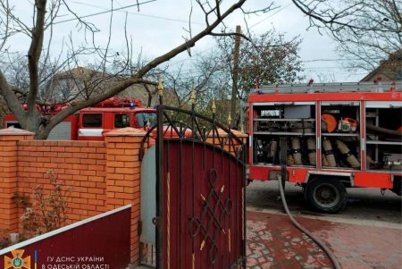 В Одесской области из-за неисправной электропроводки загорелся жилой дом (фото) 