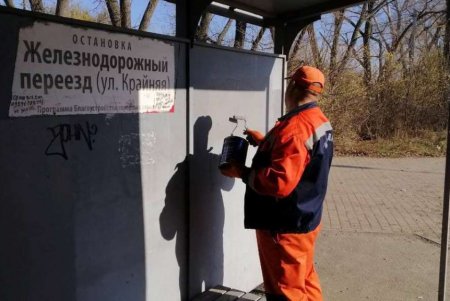 Вандалы изуродовали нецензурными надписями шесть остановок в Приморском и Малиновском районах (фото)