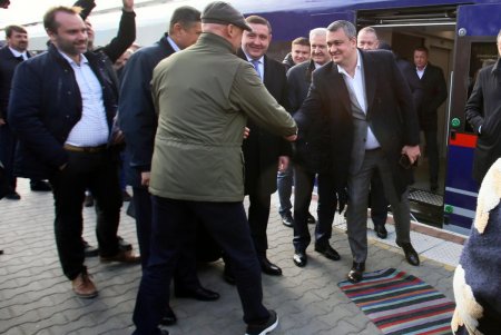 В Одессе встретили новый дизель-поезд из Измаила (фоторепортаж)