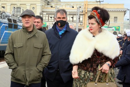 В Одессе встретили новый дизель-поезд из Измаила (фоторепортаж)