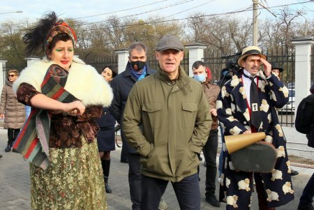 В Одессе встретили новый дизель-поезд из Измаила (фоторепортаж)