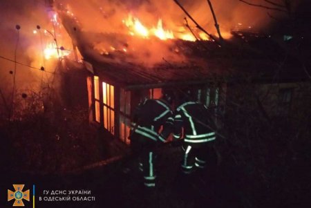 В Одесской области спасатели ликвидировали возгорание в летней кухне (фото) 