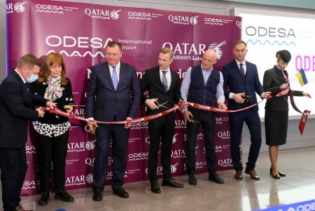 В аэропорту Одессы торжественно встретили первый рейс из столицы Катара (фоторепортаж)