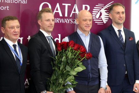 В аэропорту Одессы торжественно встретили первый рейс из столицы Катара (фоторепортаж)