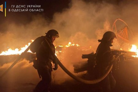 В селе Лиманка Одесского района сгорели два недостроенных дома (фото)