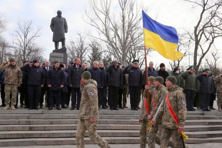  В Одессе отметили день объединения украинского народа  - День Соборности Украины (фоторепортаж)