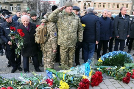  В Одессе отметили день объединения украинского народа  - День Соборности Украины (фоторепортаж)