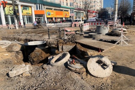 В Одессе продолжается капремонт перекрестка улиц Преображенской и Пантелеймоновской (фото)