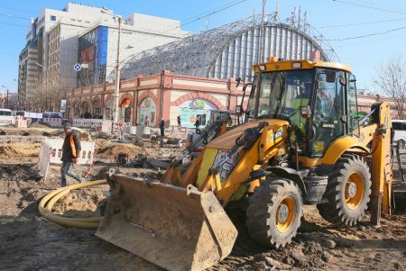 Капремонт Преображенской угол Пантелеймоновской: укрепление коллектора, замена инженерных сетей и установка новых опор (фоторепортаж) 