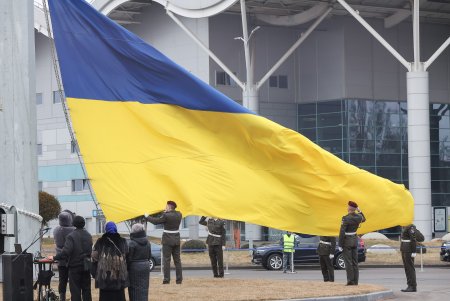В Одессе торжественно подняли Государственный Флаг Украины по случаю Дня единения (фото, видео)