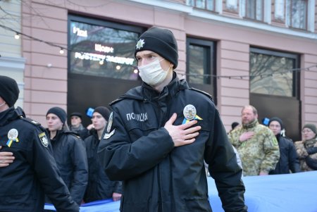 В Одессе прошел патриотический марш в честь Дня единения (фоторепортаж)