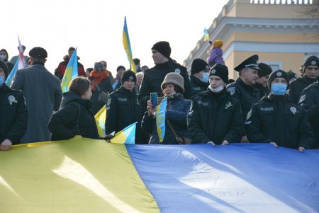 В Одессе прошел патриотический марш в честь Дня единения (фоторепортаж)
