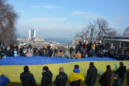 В Одессе прошел патриотический марш в честь Дня единения (фоторепортаж)