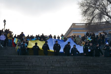 В Одессе прошел патриотический марш в честь Дня единения (фоторепортаж)