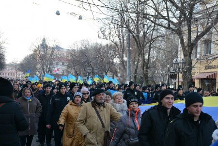 В Одессе прошел патриотический марш в честь Дня единения (фоторепортаж)